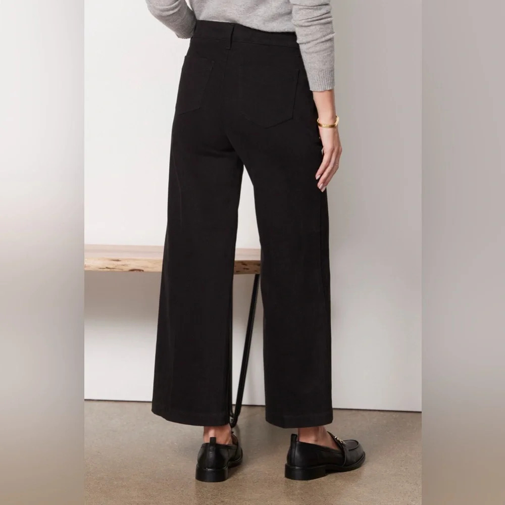 EVEREVE Beth Wide Leg Pant in Black Size 30 - Picture 2 of 10
